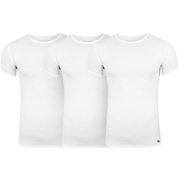 Tommy Hilfiger t-shirt męski biały komplet 3 szt 2S87905187-100 M