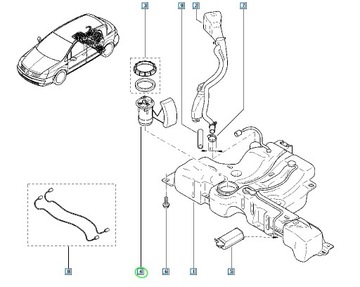 NOVÁ OE ČERPADLO PALIVA RENAULT VELSATIS 2.0 16V