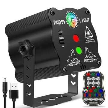 ДИСКО-ЛАМПЫ ДЛЯ ВЕЧЕРИНКИ СВЕТОДИОДНЫЙ RGB ПРОЕКТОР