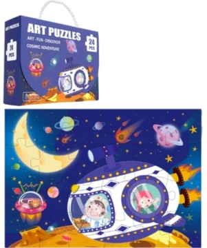 Puzzle UKŁADANKA 24 elementy Kosmiczna przygoda