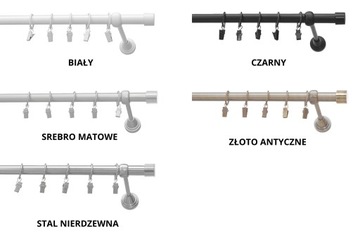 Karnisz METALOWY Akcesoria Wspornik pojedynczy 25