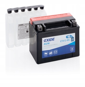 Akumulator EXIDE Żelowy YTX12-BS 10Ah HONDA SUZUKI MTX12 ETX12 CBTX12