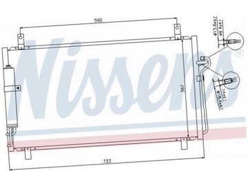 KONDENZÁTOR KLIMATIZACE NISSAN 350 Z 3.5 02-09