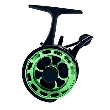 Kołowrotek do wędkowania pod lodem Przenośny, wielofunkcyjny, skuteczny hamulec tratwy, zielony