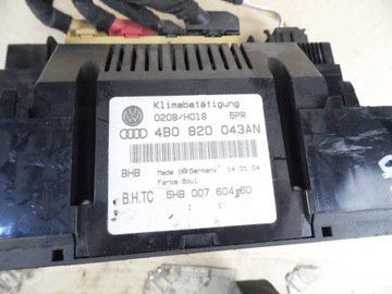 AUDI A6 C5 PANEL KLIMATIZACE 4B0820043AN