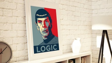 Поп-арт постер Spock Logic Star Trek