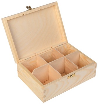 Деревянная подарочная коробка для чая BOX