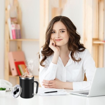 МАГНИТНАЯ КРУЖКА САМОСМЕШИВАНИЯ С КРЫШКОЙ, С ВОЗМОЖНОСТЬЮ ЗАРЯДКИ от USB, 400МЛ