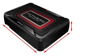Kenwood KSC-PSW7EQ Активный автомобильный сабвуфер под сиденьем