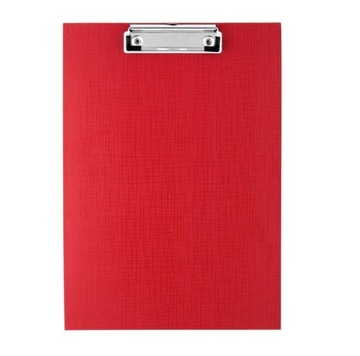 DESKA D.RECT A5 PVC Z KLIPEM CZERWONA CLIPBOARD