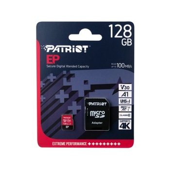 Карта памяти Патриот microSDXC 128 ГБ V30