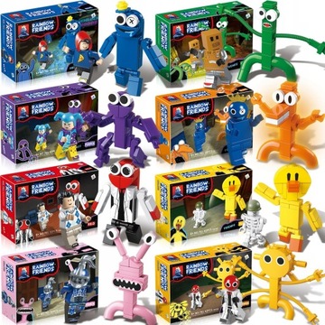 8 X ZESTAW KLOCKÓW RAINBOW FRIENDS FIGURKI KOMPLET