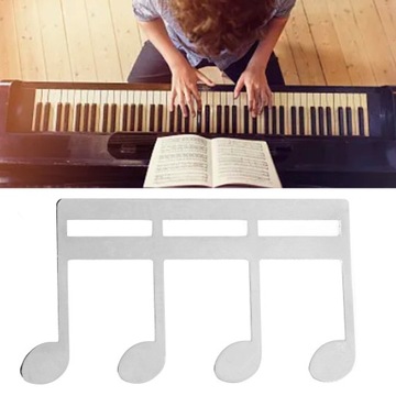Зажим для музыкальных книг, металлический переносной держатель для книжных страниц, для листа фортепианной гитары