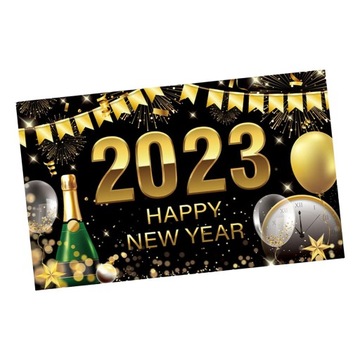 Szczęśliwego Nowego Roku 2023 Tło Biuro Nowy StylF