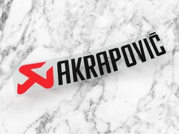 Naklejka AKRAPOVIC 15 x 3 cm akrap wydech exhaust #1