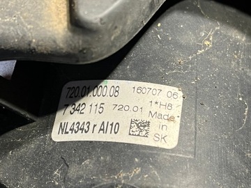 155 BMW 2 F45 HALOGEN 7342115 VÝZTUHA DRŽÁKY NÁRAZNÍKU 7376981
