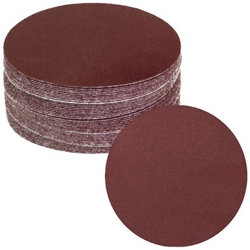 50x KRĄŻKI ŚCIERNE PAPIER ŚCIERNY 125mm SAMOPRZYLEPNE NA DYSK NA RZEP P150