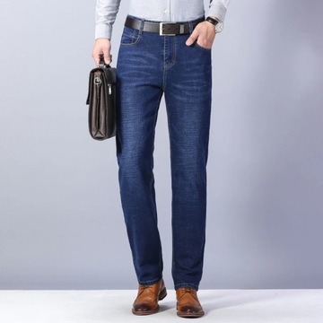 Men's Autumn Large Size Business Casual Jeans Spri