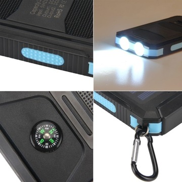 ПОРТАТИВНЫЙ POWERBANK НА СОЛНЕЧНОЙ ЭНЕРГИИ 10000 МАЧ, ВОДОНЕПРОНИЦАЕМЫЙ И ПЫЛЕЗАЩИЩЕННЫЙ