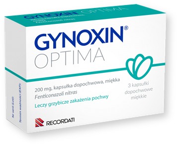 Gynoxin Optima, 200mg, kapsułki dopochwowe, 3 szt.