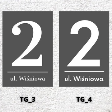 ГРАФИТОВАЯ БОЛЬШАЯ АДРЕСНАЯ ТАБЛИЧКА С НОМЕРОМ ДОМА УФ-ПЕЧАТЬ АДРЕС 30x45СМ АНТРАЦИТОВЫЙ