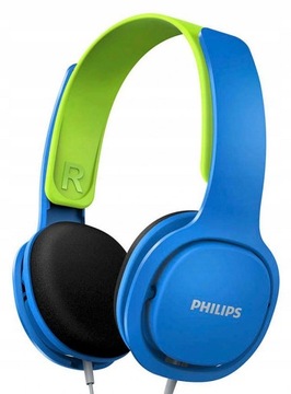 НАКЛОННЫЕ НАУШНИКИ ДЛЯ ДЕТЕЙ PHILIPS SHK2000BL