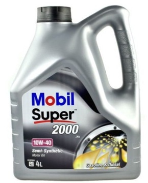 MOBIL SUPER 2000 10W40 4L + ZAWIESZKA