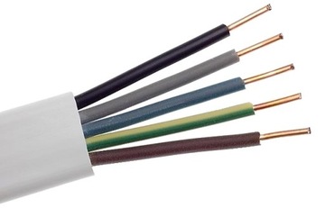 Przewód instalacyjny płaski YDYP 5x1,5 450/750V Polski producent