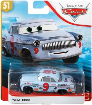 MATTEL CARS AUTA SLIM HOOD 1:55 NOWY !!!