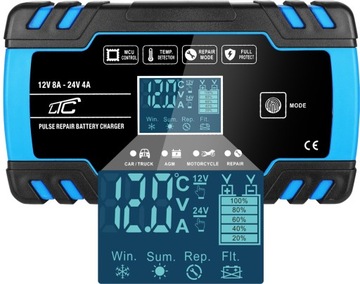 ФУНКЦИЯ РЕМОНТА АВТОМОБИЛЬНОГО ВЫПРЯМИТЕЛЯ ДЛЯ АККУМУЛЯТОРОВ 12В 24В