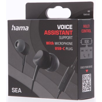 HAMA ВНУТРЕННИЙ USB-C ЧЕРНЫЙ С МИКРОФОНОМ