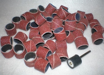 Шлифнасадки Бандаж 12,7 Р80 (50 шт. + держатель)