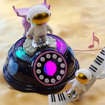 Telefon dla dziecka Zabawka Kreskówka Astronauta Oświecenie Poznawcze Ciemny Fiolet