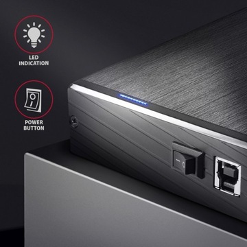 Внешний алюминиевый корпус EE35-XA3, USB 3.2