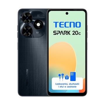 Smartfon TECNO SPARK 20C 4/128GB Gravity Black