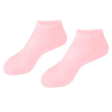 Silikonowe skarpetki nawilżające Skarpetki do pedicure Foot Crack Protector Różowe M
