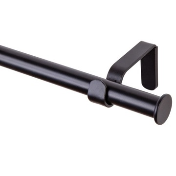 Karnisz Oslo 200cm pojedynczy 19mm metal czarny