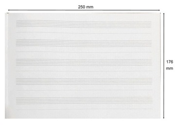 БЛОКНОТ ДЛЯ МУЗЫКАЛЬНОЙ ЗАПИСКИ, ШИРОКИЙ ПЕРСОНАЛ, B5, 16 ЛИСТОВ