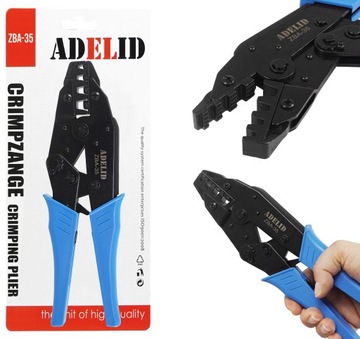 ZACISKARKA PRASKA DO KOŃCÓWEK KABLI TULEJEK 10-35