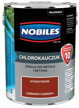 FARBA NOBILES CHLOROKAUCZUK czerwona tlenkowa, 5l