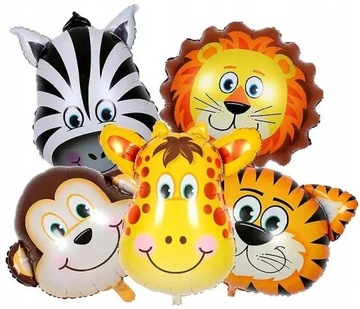 ФОЛЬГОВЫЕ ШАРЫ ЖИВОТНЫЕ 5 ШТ - BALLOON ZOO