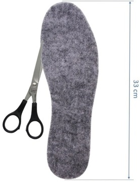 Стельки для обуви из войлока, толстый фетр, 6 мм, размер 50