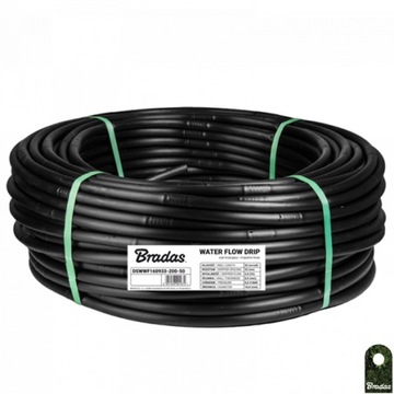 КАПЕЛЬНАЯ ЛИНИЯ КАПЕЛЬНЫЙ ШЛАНГ 16 33см 50м BRADAS