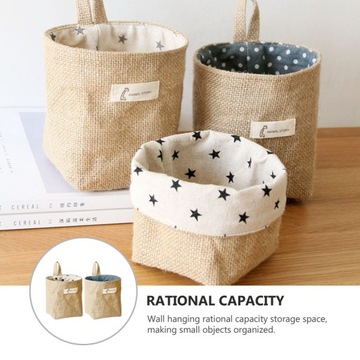 СУМКА ДЛЯ ХРАНЕНИЯ ЛЬНА ПОДВЕСНЫЕ КОРЗИНЫ СУМКИ 2