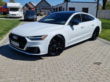 Audi A7 C8 Sportback 3.0 55 TFSI 340KM 2021 Audi A7 Sportback 3.0tfsi 340KM Mod.2022 Biała