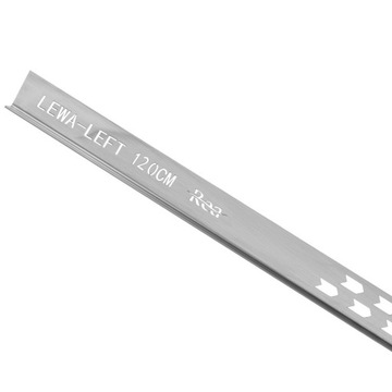 Откос для душа 120 СМ МАТОВЫЙ НИКЕЛЬ INOX Правый - REA