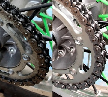 УСТРОЙСТВО ДЛЯ ОЧИСТКИ МОТОЦИКЛОВОЙ ЦЕПИ, НАБОР ДЛЯ БЕЗГРЯЗИ