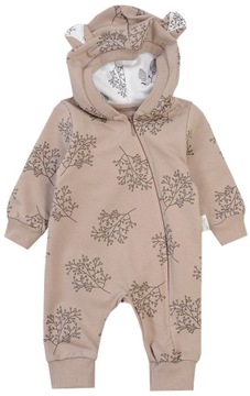 Спортивный костюм, хлопковый комбинезон, коричневый, 74 L502