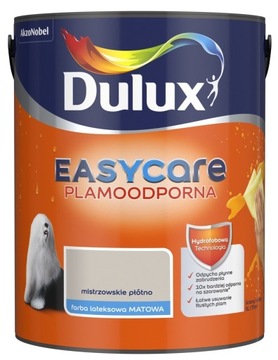 FARBA DULUX EASY CARE- mistrzowskie płótno, 5l