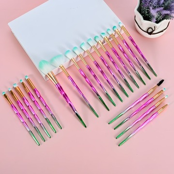 НАБОР ПРОФЕССИОНАЛЬНЫХ КИСТЕЙ ДЛЯ МАКИЯЖА 20 ШТ.